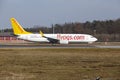 Frankfurt International Airport Ã¢â¬â Pegasus Airlines Boeing 737 takes off